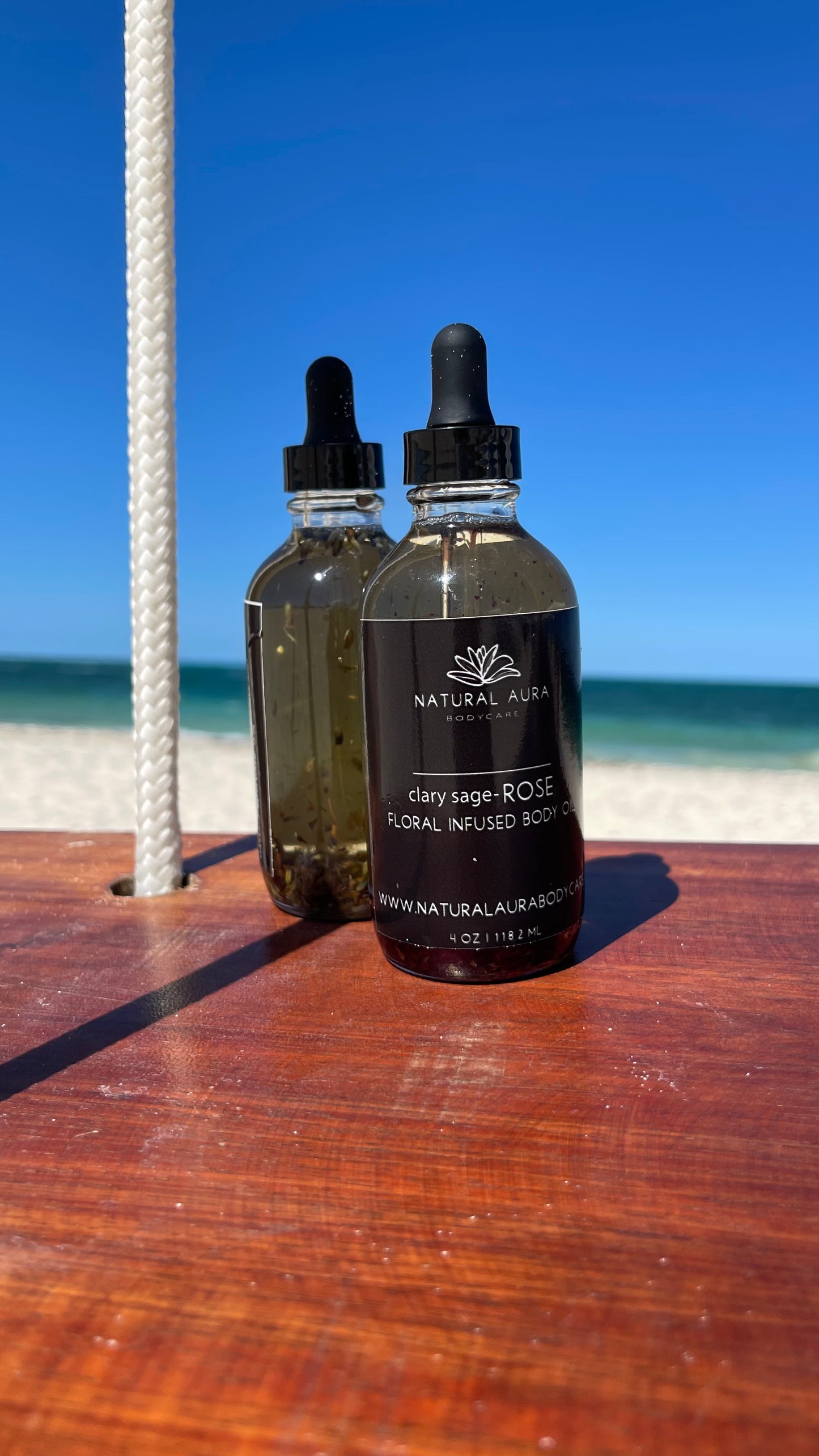 Clary sage-ROSE Floral Infused Body Oil