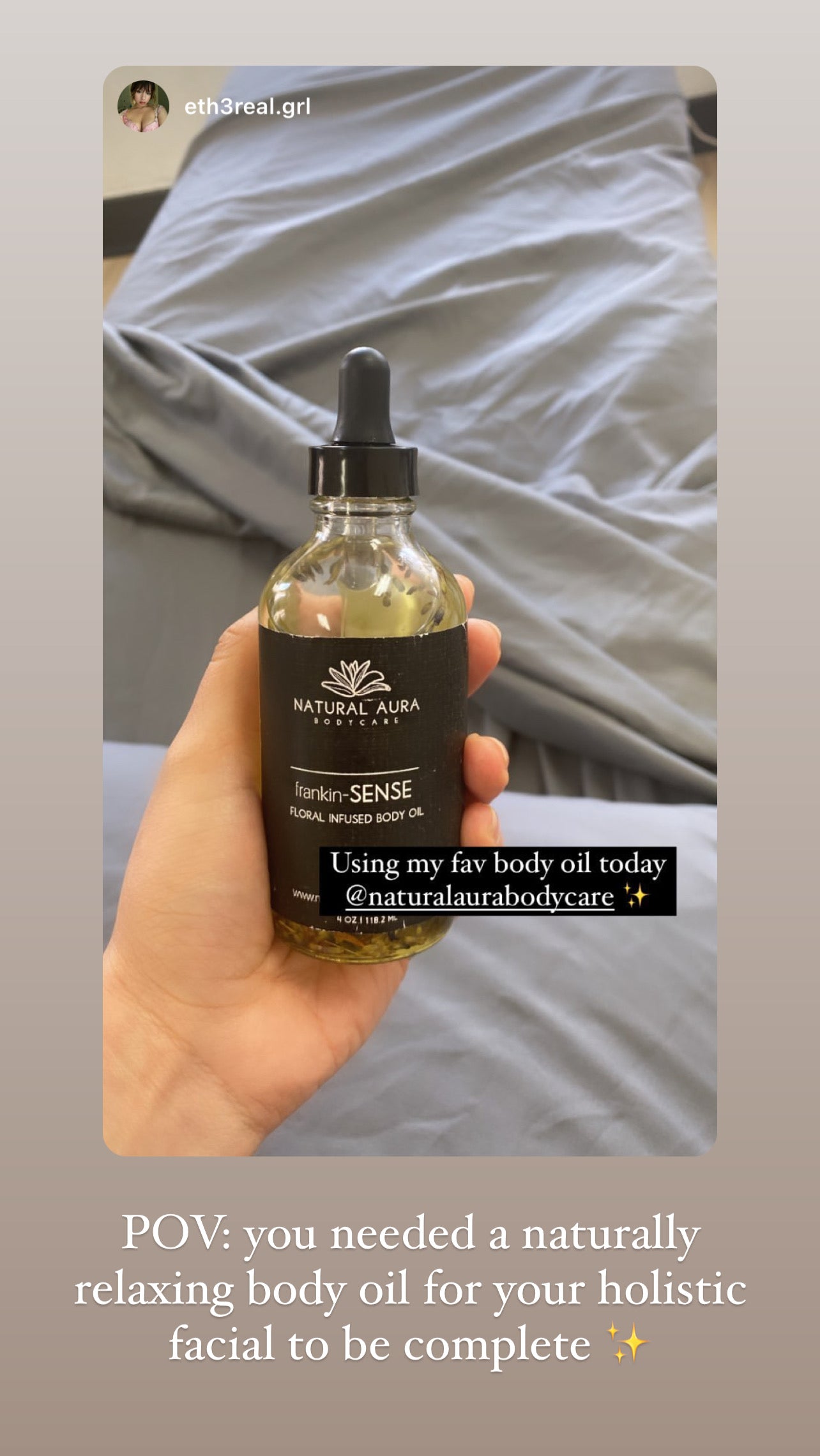 Frankin-SENSE Floral Infused Body Oil