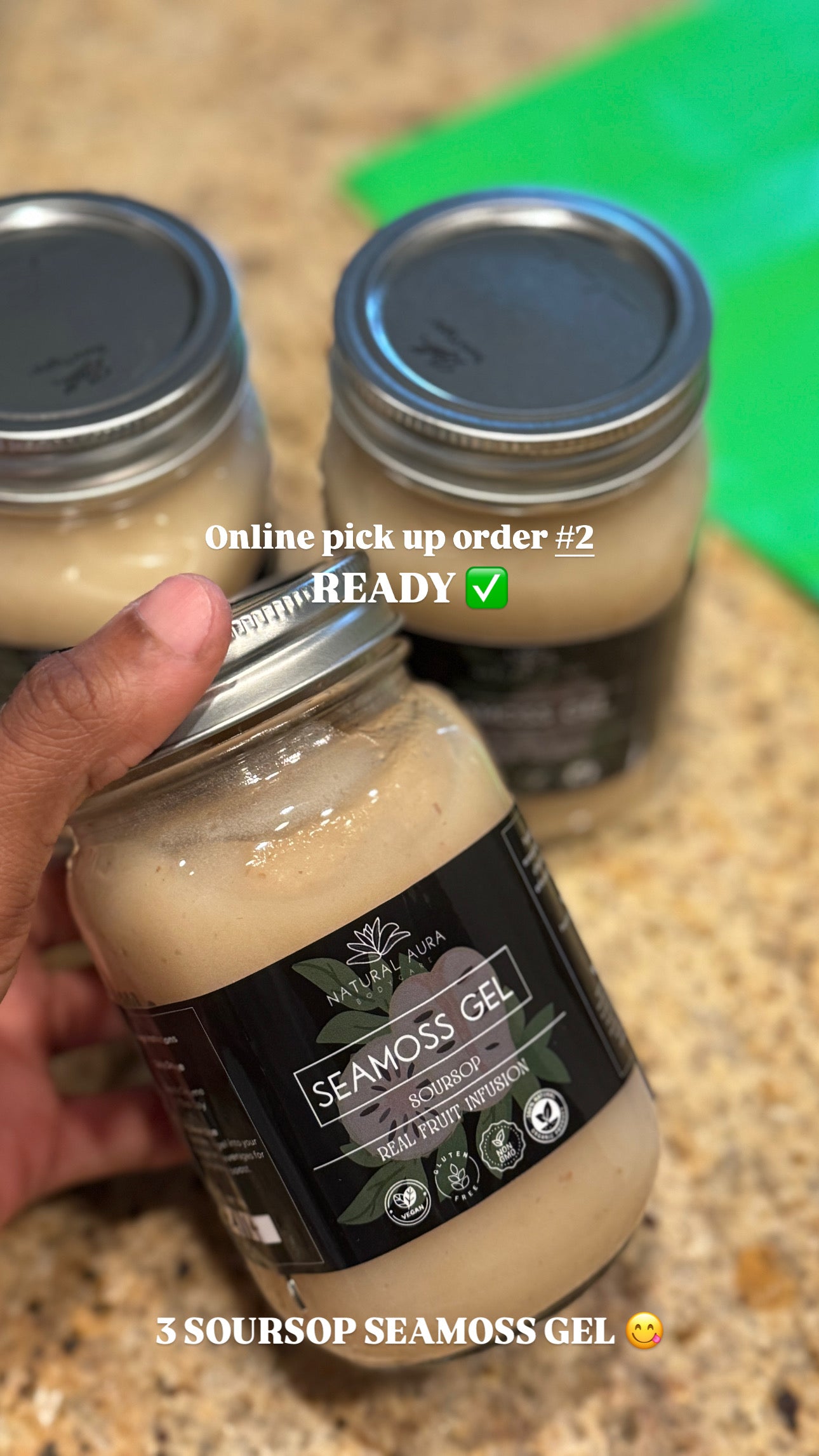 Soursop Seamoss Gel