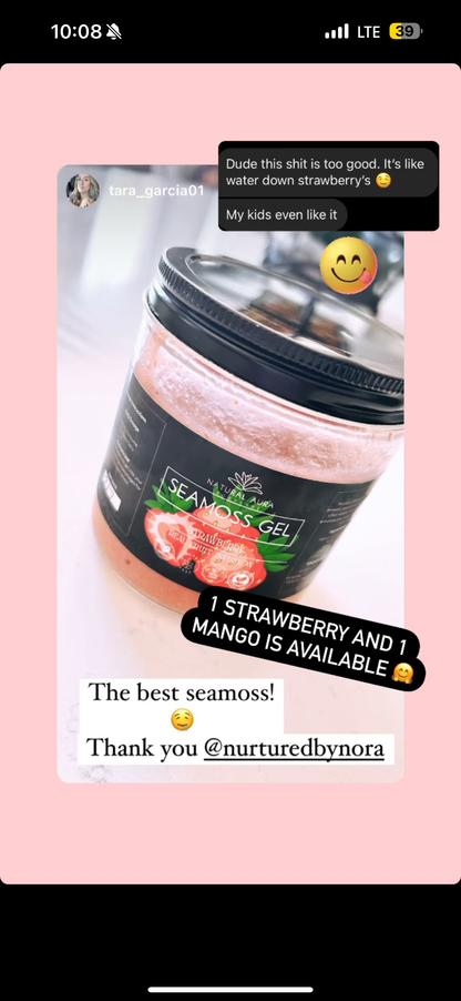 Strawberry Seamoss Gel