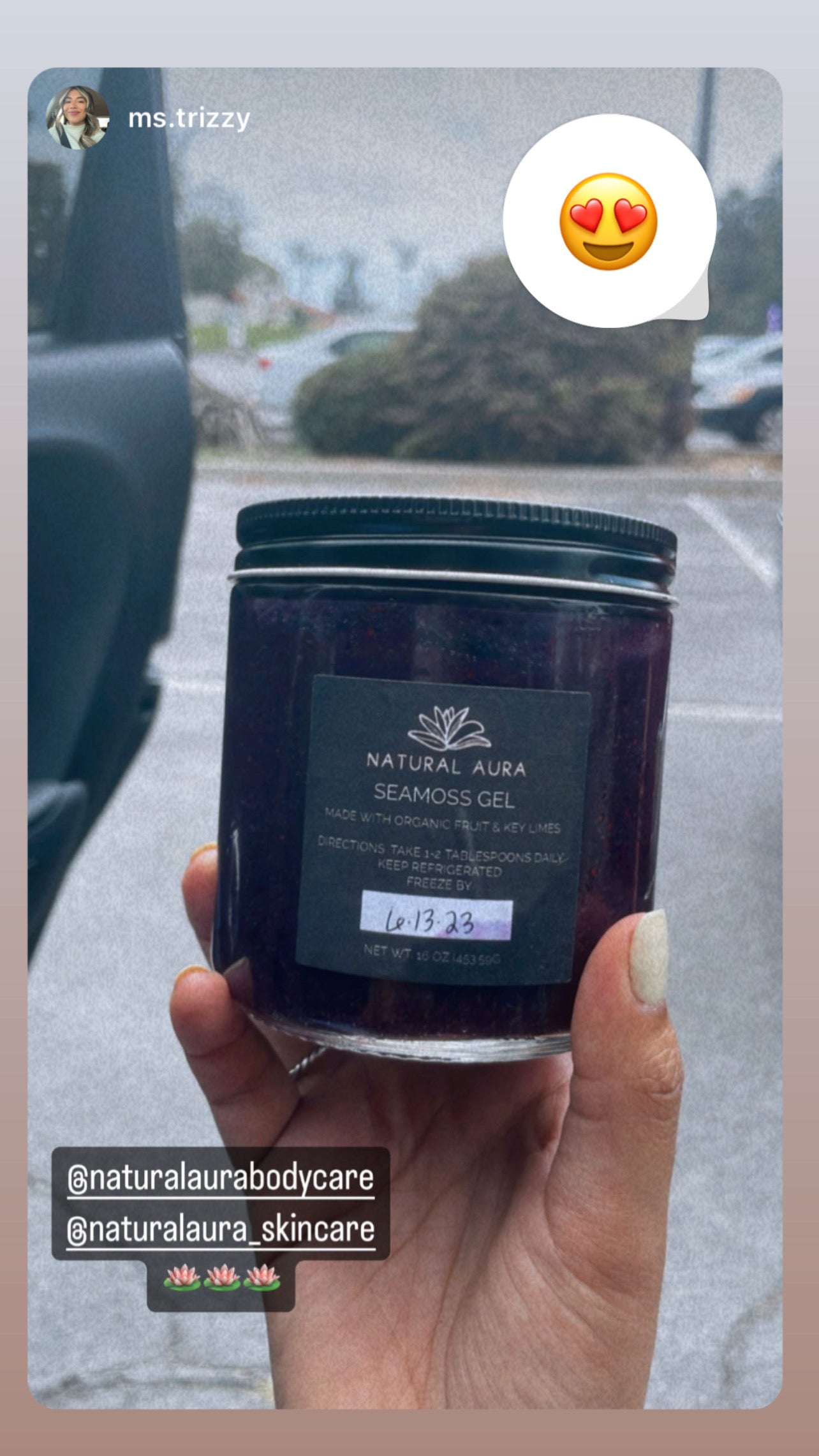Blueberry Spirulina Seamoss Gel