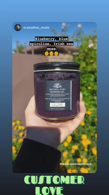 Blueberry Spirulina Seamoss Gel